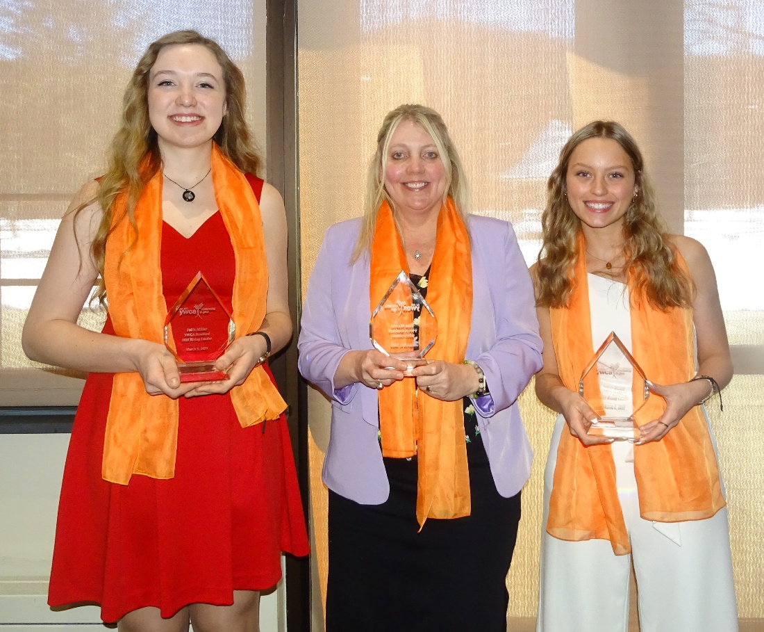 YWCA Leader Luncheon Honorees 2023 - Faith Miller, Tina Martin, and Sayge Bruno